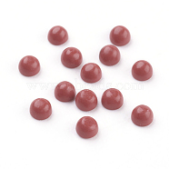 Synthetic Red Turquoise Cabochons, Half Round, 3x2mm(G-F528-32-3mm)