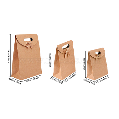 Kraft Paper Gift Bags with Ribbon Bowknot Design(CARB-PH0002-06)-5