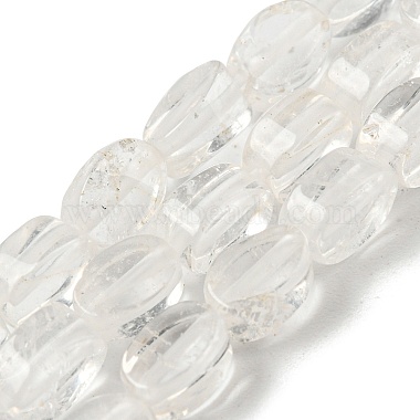 Oval Quartz Crystal Beads