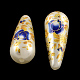 Perles acryliques imprimées en forme de larme(OACR-R013-A05)-1