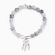 Natural Cloudy Quartz Beads Charm Bracelets(BJEW-O162-D02)-1