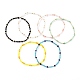 Electroplate Glass Beaded Stretch Bracelets(BJEW-JB05337-M)-1