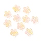 Transparent Baking Painted Glass Bead Caps(X-GLAA-A002-03)-2