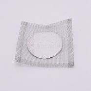 Iron Heating Gasket for Heat Insulation Mesh, with Cotton, Square, White, 12x12x0.1cm(FIND-WH0063-77)