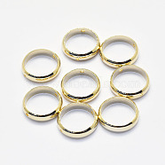 Long-Lasting Plated Brass Bead Frames, Real 18K Gold Plated, Nickel Free, Ring, 10x2.8mm, Hole: 0.5mm, Inner Diameter: 8mm(KK-K193-A-051G-NF)