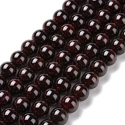 Natural Garnet Round Beads Strands, Grade A, 8mm, Hole: 1mm, about 47pcs/strand, 15.47''(39.3cm)(G-A025-02)