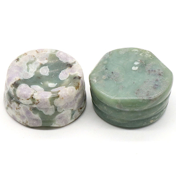 Natural Peace Jade Display Base Stand Holder for Crystal, Crystal Sphere Stand, 2.7x1.2cm