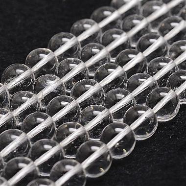 8mm Clear Round Quartz Crystal Beads