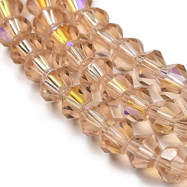 Transparent Electroplate Glass Beads Strands(GLAA-F029-3mm-D12)-3