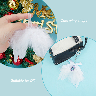 15Pcs 5 Style Feather Wings Pendant Decorations(FIND-GA0003-03B)-3