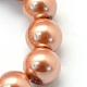 Baking Painted Pearlized Glass Pearl Round Bead Strands(HY-Q330-8mm-50)-3