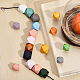 48Pcs 24 Styles Spray Painted Natural Wood Beads(WOOD-CA0001-73)-4
