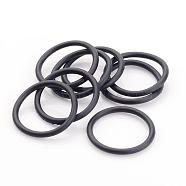 Rubber O Ring Connectors, Linking Ring, Black, 21x1.5~2mm, Inner Diameter: 18mm(FIND-NFC002-5)