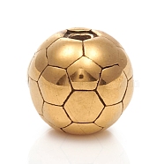 Ion Plating(IP) 304 Stainless Steel Beads, Football, Golden, 10x9mm, Hole: 1.8mm(STAS-I134-12A-G)