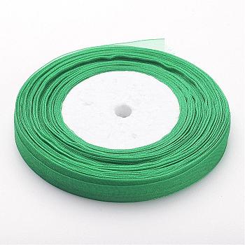 Organza Ribbon, Green, 3/8 inch(10mm), 50yards/roll(45.72m/roll), 10rolls/group, 500yards/group(457.2m/group)