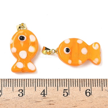 Handmade Lampwork Pendants(LAMP-G168-04H)-3