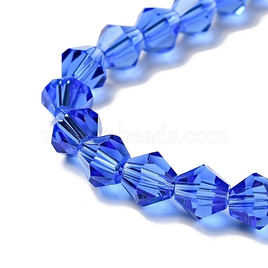 Blue Glass Bicone Beads Strands(X-GLAA-S026-6mm-02)-3