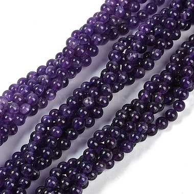 Natural Amethyst Beads Strands(G-S333-6mm-020)-3