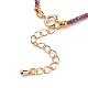 Bracelets en perles de verre galvanisé à facettes(X-BJEW-JB05693-03)-3
