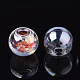 Round Handmade One Hole Blown Glass Globe Ball Bottles(X-BLOW-R002-14mm-AB)-2