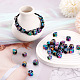 50Pcs 5 Style Rainbow Color Alloy European Beads(FIND-FW0001-32-NR)-8