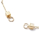 Handmade Cube Brass Link Chain Bracelet Making(AJEW-JB01150-20)-2