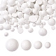 120pcs 4 estilos cabujones de madera blanca pintados con spray(WOOD-TA0001-52)-1