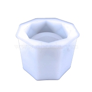 DIY Column Succulent Planter Silicone Molds, Vase Molds, Resin Casting Molds, for UV Resin, Epoxy Resin Craft Making, White, 80x105mm(PW-WG34310-01)