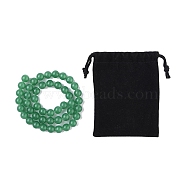 1 Strand Natural Green Aventurine Beads Strands, Round, Dyed, 8mm, Hole: 1mm, about 48pcs/strand, 15.7 inch(G-YW0001-34)