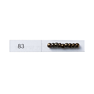 TOHO Round Seed Beads, Japanese Seed Beads, (83) Metallic Iris Brown, 11/0, 2.2mm, Hole: 0.8mm, about 50000pcs/pound(SEED-TR11-0083)