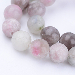 Natural Lepidolite/Purple Mica Stone Beads Strands, Round, 10~10.5mm, Hole: 1.2mm, about 36pcs/strand, 15.5 inch(X-G-Q462-10mm-29)