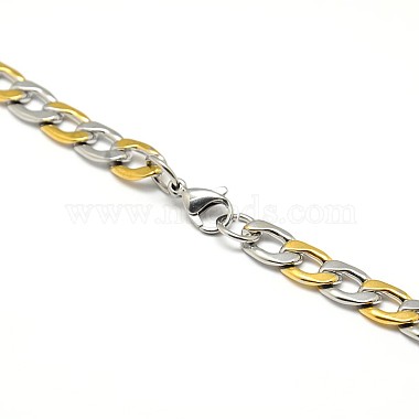 304 Stainless Steel Curb Chain/Twisted Chain Necklaces(STAS-A028-N125)-4