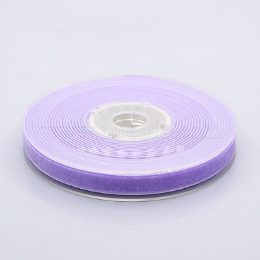 Polyester Velvet Ribbon for Gift Packing and Festival Decoration(SRIB-M001-10mm-430)-1