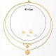 Golden Stainless Steel Jewelry Set(QE0758-3)-3