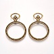 Alloy Open Back Bezel Pendants(PALLOY-WH0024-05AB)-1