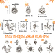 sunnyclue 80pcs 10 pendentifs en alliage de style tibétain(TIBEP-SC0002-33)-2