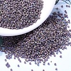 MIYUKI Delica Beads, Cylinder, Japanese Seed Beads, 11/0, (DB1067) Matte Metallic Thistle Gold Iris, 1.3x1.6mm, Hole: 0.8mm, about 10000pcs/bag, 50g/bag(SEED-X0054-DB1067)
