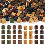 80Pcs 4 Colors Sandalwood Beads, Barrel, Mixed Color, 8x8mm, Hole: 1.8mm, 20pcs/color(WOOD-TA0002-72)