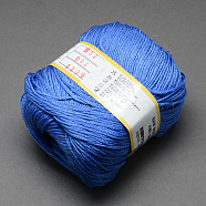 Baby Yarns, with Cotton, Silk and Cashmere, Royal Blue, 1mm, about 50g/roll, 6rolls/box(YCOR-R028-YBB12)