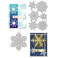Christmas Snowflake Carbon Steel Cutting Dies Stencils, for DIY Scrapbooking, Photo Album, Decorative Embossing Paper Card, Stainless Steel Color, 98~116x113~177x0.8mm(DIY-WH0309-1358)