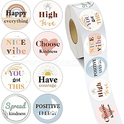 500Pcs Award Paper Self-Adhesive Stickers, for DIY Decorations, Letter, 53x28mm(AJEW-S089-10A)