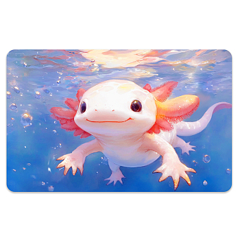 Plastic Waterproof Card Stickers, Self-adhesion Card Skin for Bank Card Decor, Rectangle, Fish, 140x190mm