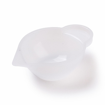 Silicone Mixing Cups, White, 64x20x42.5mm, Inner Diameter: 61x40.5mm
