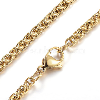 304 Stainless Steel Necklaces(X-NJEW-E080-08G)-2