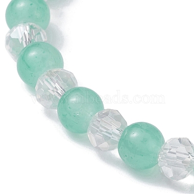 эластичные браслеты из стеклянных круглых бусин(BJEW-JB09909-04)-3