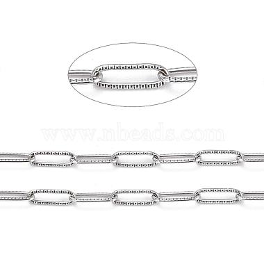 Tarnish Resistant 304 Stainless Steel Paperclip Chains(CHS-D033-06P-02)-2