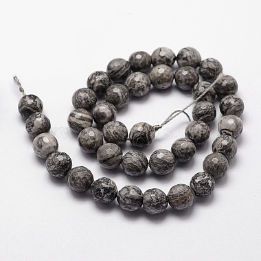 Natural Map Stone/Picasso Stone/Picasso Jasper Beads Strands(X-G-D840-35-6mm)-2