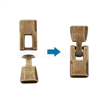 Alloy Snap Lock Clasps(PALLOY-TAC0009-24AB)-2