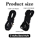 4pcs 2 Sizes Polyester Elastic Cords with Metal Cord End(OCOR-WH0063-116)-2