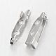 Platinum Iron Pin Backs Brooch Safety Pin Findings(X-E035Y)-2